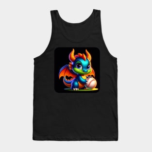 Rufie the Dragon - Baseball #11 Tank Top